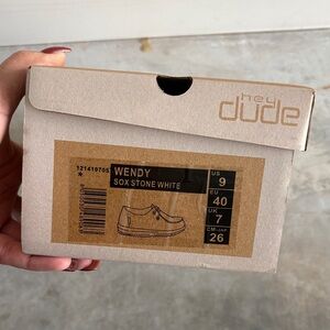 Hey Dude Wendy Stone White Casual Shoes